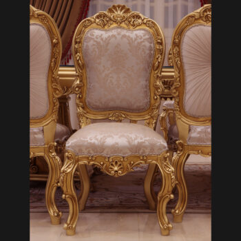 Handmade Palace Gold Dinning Side Chair