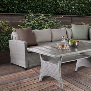 Gray Shonda 3PC. Patio Dining Set FM80001GG-SET By Furniture of America