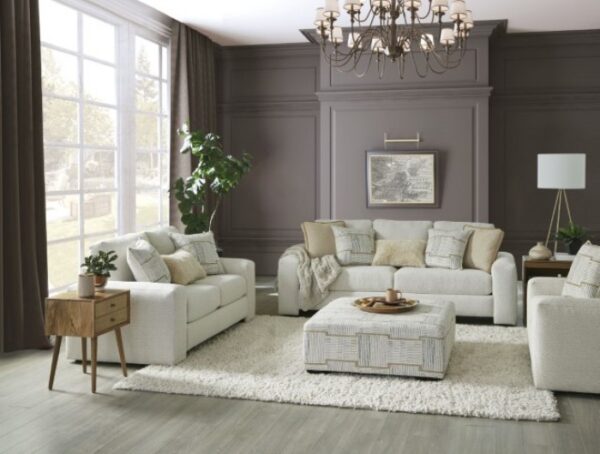 Beige Cochrane Ottoman SM5120-OT By Furniture of America 6