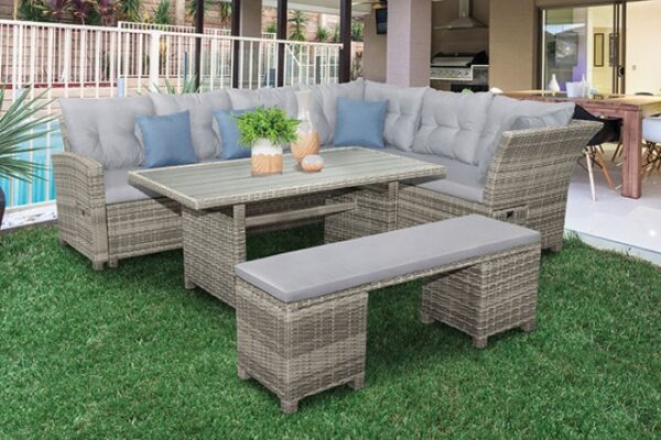 Gray Malia Patio Dining Table GM-1001 By Furniture of America 10