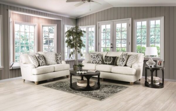 Ivory Mossley Sofa SM6090-SF By Furniture of America 16