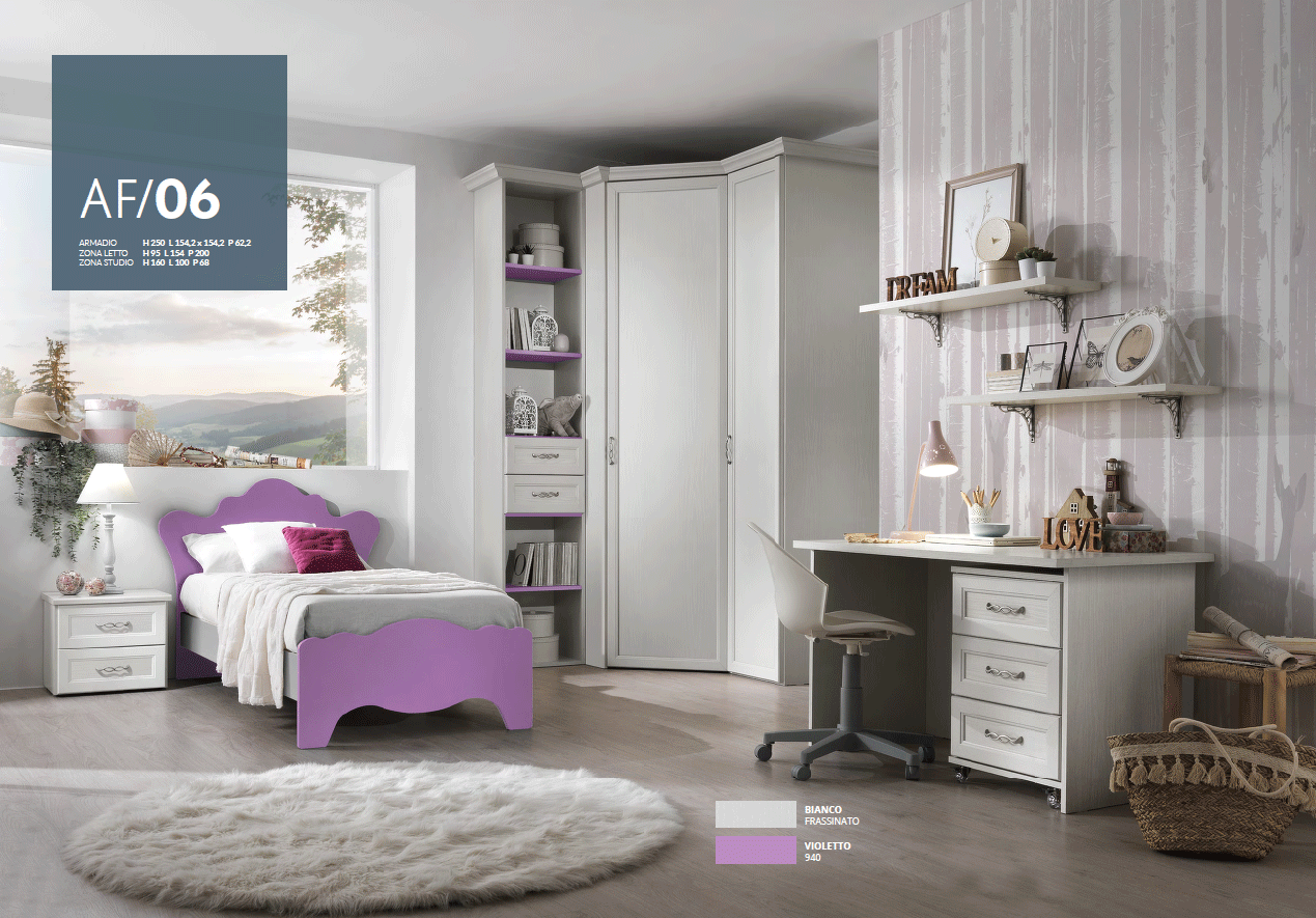AF06 Bedroom Set p12751 By ESF Furniture