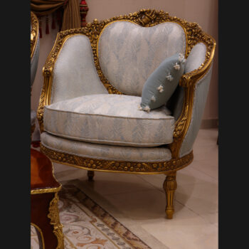 Handmade Royal Baby Blue Chair