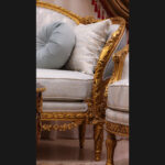 Handmade Royal Baby Blue Sofa 14