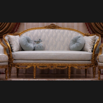Handmade Royal Baby Blue Sofa