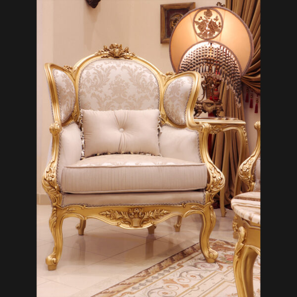 Handmade Palace Gold Chair 9