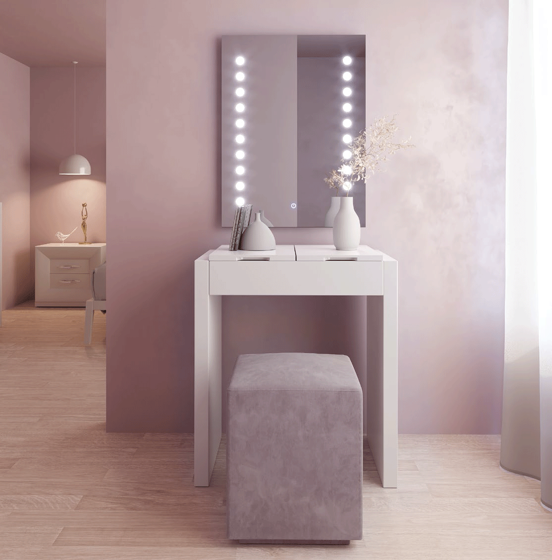 Mat MX48 Vanity Dresser p12412 By ESF Furniture