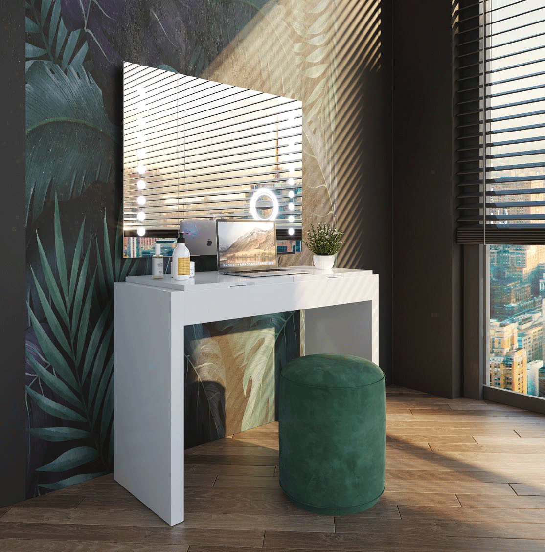 Mat MX49 Vanity Dresser p12413 By ESF Furniture