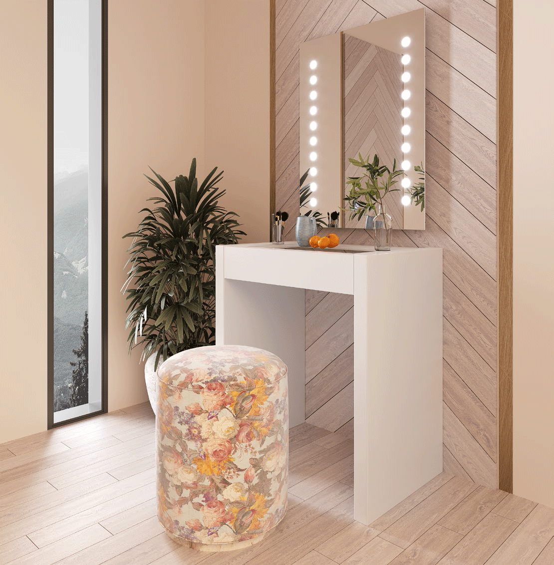 Mat MX54 Vanity Dresser p12418 By ESF Furniture