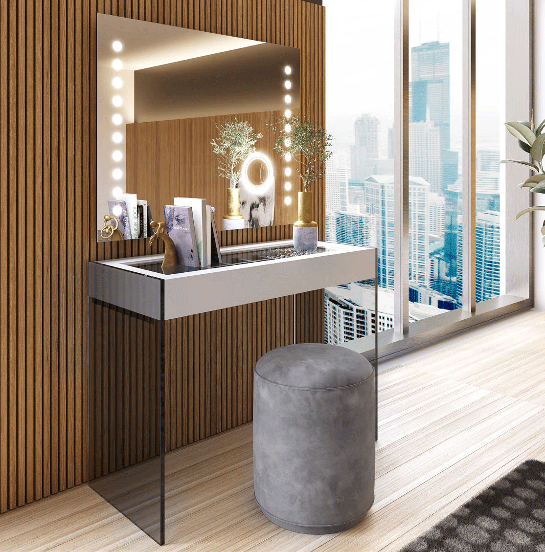 Mat MX59 Vanity Dresser p12423 By ESF Furniture
