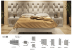 MX63 White Velvet Bedroom Set p12441 By ESF Furniture Luxury Bedroom Sets Mobilia Cleopatra 18 MX63 White Velvet Bedroom Set p12441 By ESF Furniture 18