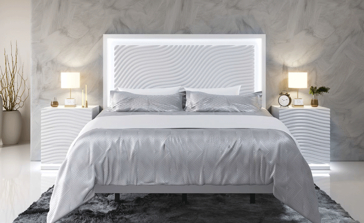 Mat MX67 White Bedroom Set p12444 By ESF Furniture