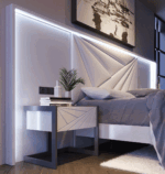 Mat MX75 White Bedroom Set p12447 By ESF Furniture Luxury Bedroom Sets Mobilia Cleopatra 16 Mat MX75 White Bedroom Set p12447 By ESF Furniture 16