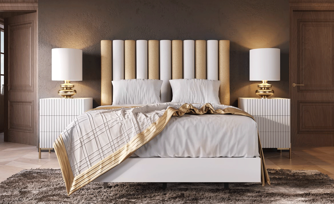 Mat MX81 White Bedroom Set p12448 By ESF Furniture