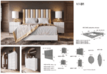 Mat MX81 White Bedroom Set p12448 By ESF Furniture 19