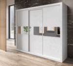 Mat MX83 White Bedroom Set p12450 By ESF Furniture ESF Furniture Mobilia Cleopatra 18 Mat MX83 White Bedroom Set p12450 By ESF Furniture 18