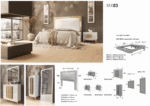 Mat MX83 White Bedroom Set p12450 By ESF Furniture ESF Furniture Mobilia Cleopatra 19 Mat MX83 White Bedroom Set p12450 By ESF Furniture 19