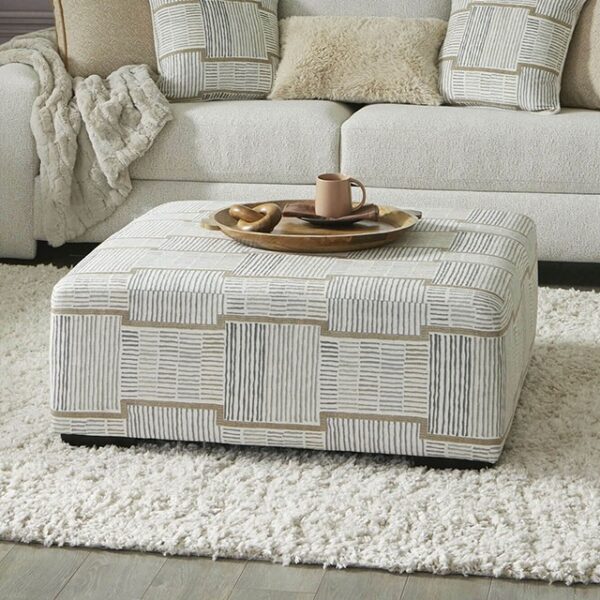 Beige Cochrane Ottoman SM5120-OT By Furniture of America 5