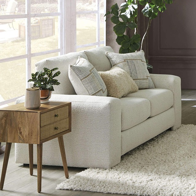 Cream/Beige Cochrane Loveseat SM5120-LV By Furniture of America