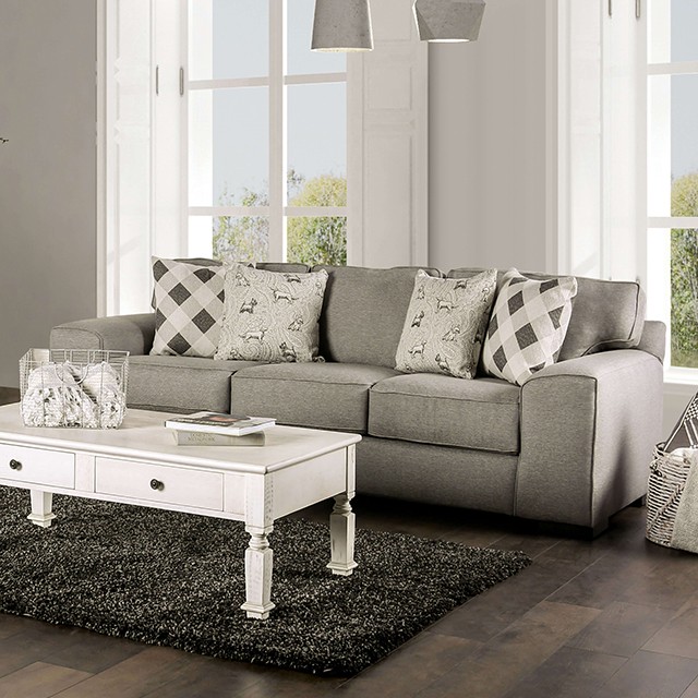 Gray Newry Sofa SM6091-SF By Furniture of America