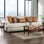 Sand/Caramel New Meadows Sofa SM1214-SF By Furniture of America 17