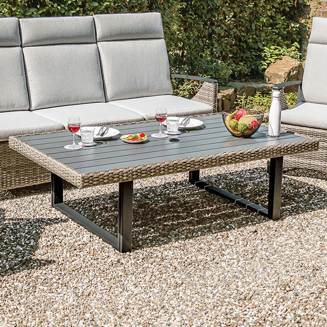 Gun Metal Antigua Height-Adjustable Table GM-1003 By Furniture of America