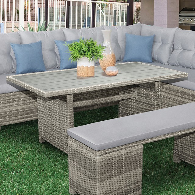 Gray Malia Patio Dining Table GM-1001 By Furniture of America