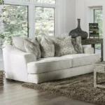 Off-White MOORPARK LOVESEAT SM6092-LV by Furniture of America.