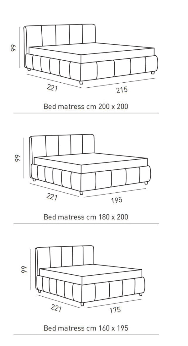 Nettuno Bed p12650 By ESF Furniture 16