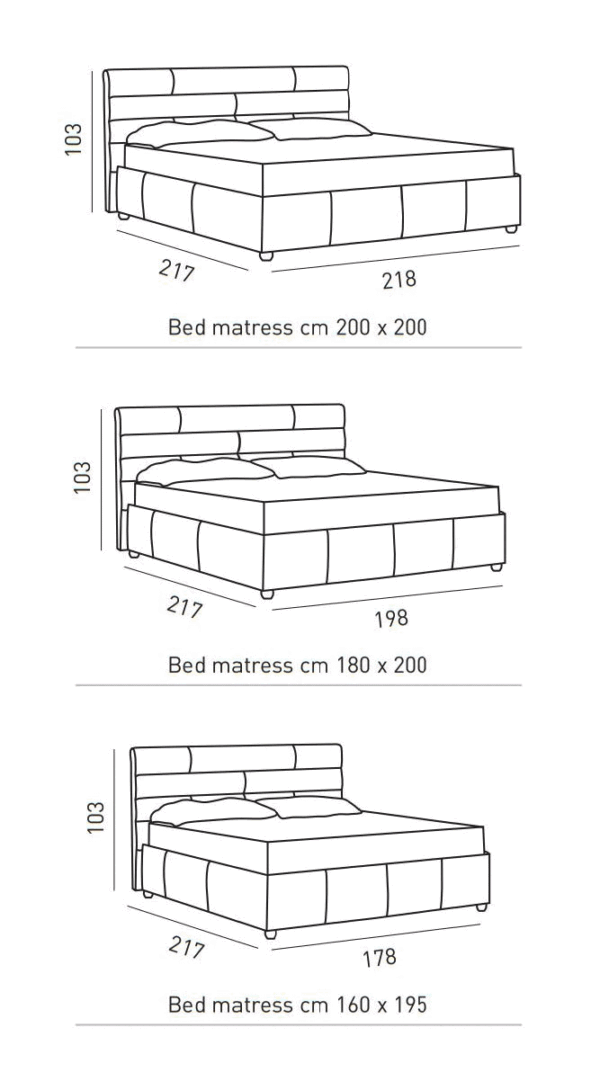Sogno Bed p12652 By ESF Furniture 16