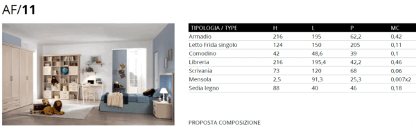 AF11 Bedroom Set p12757 By ESF Furniture - Image 4