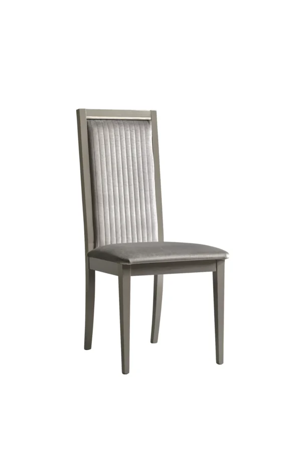 Volare-Dining-room-GREY_frame_stripe_chair