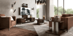 Volare Entertainment center Dark Walnut/Nickel Additional items p13026 By ESF Furniture Living Room & Sofa Sets Mobilia Cleopatra 21 Volare Entertainment center Dark Walnut/Nickel Additional items p13026 By ESF Furniture 21