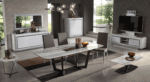 Shiny Elite White Dining room Set Additional items p13176 By ESF Furniture ESF Furniture Mobilia Cleopatra 60 Shiny Elite White Dining room Set Additional items p13176 By ESF Furniture 60