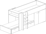 Bo1 Reversible Bunk Bed 200cm p13196 By ESF Furniture 43