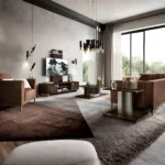 Volare Entertainment center Dark Walnut/Nickel Additional items