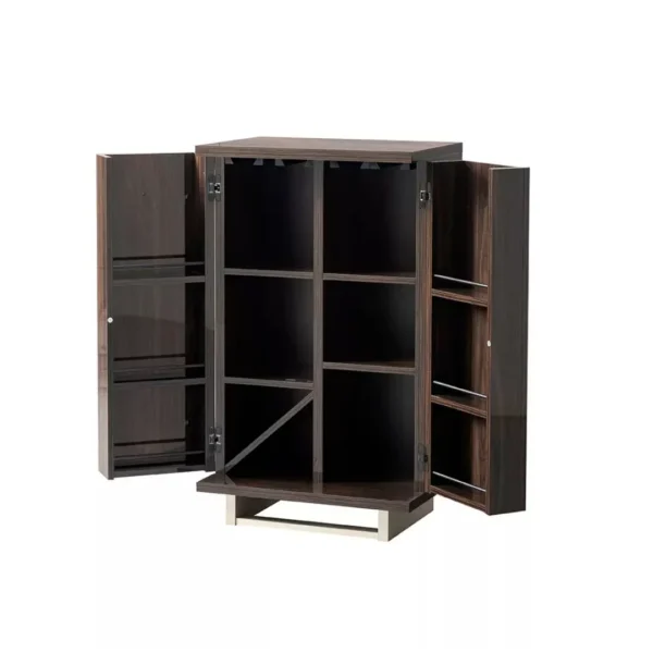 Volare Entertainment center Dark Walnut/Nickel Additional items