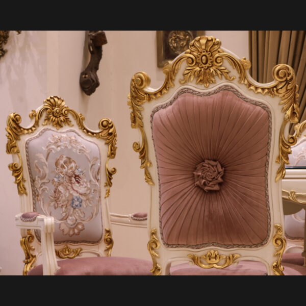 Handmade Bellona White Arm Chair 9