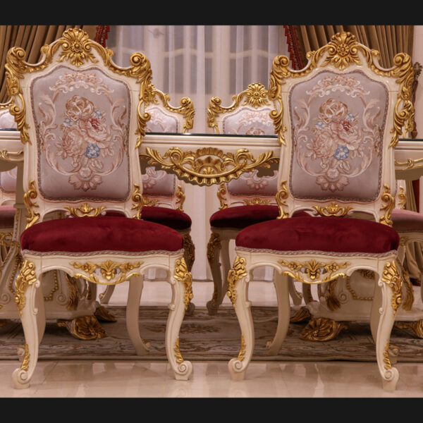Handmade Bellona White Side Chair 10