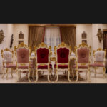 11 pcs Handmade Bellona White Dinning Set 19