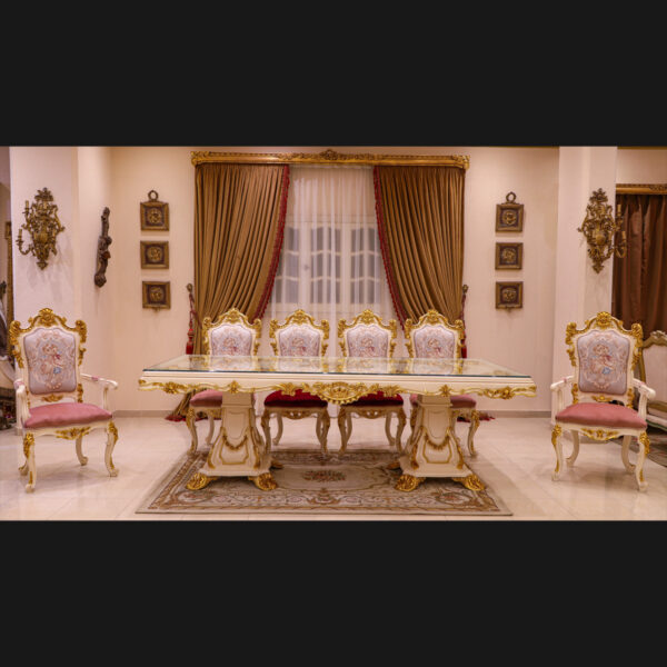 11 pcs Handmade Bellona White Dinning Set 11