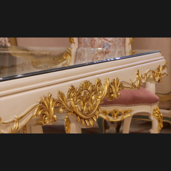 Handmade Bellona White Dinning Table 13