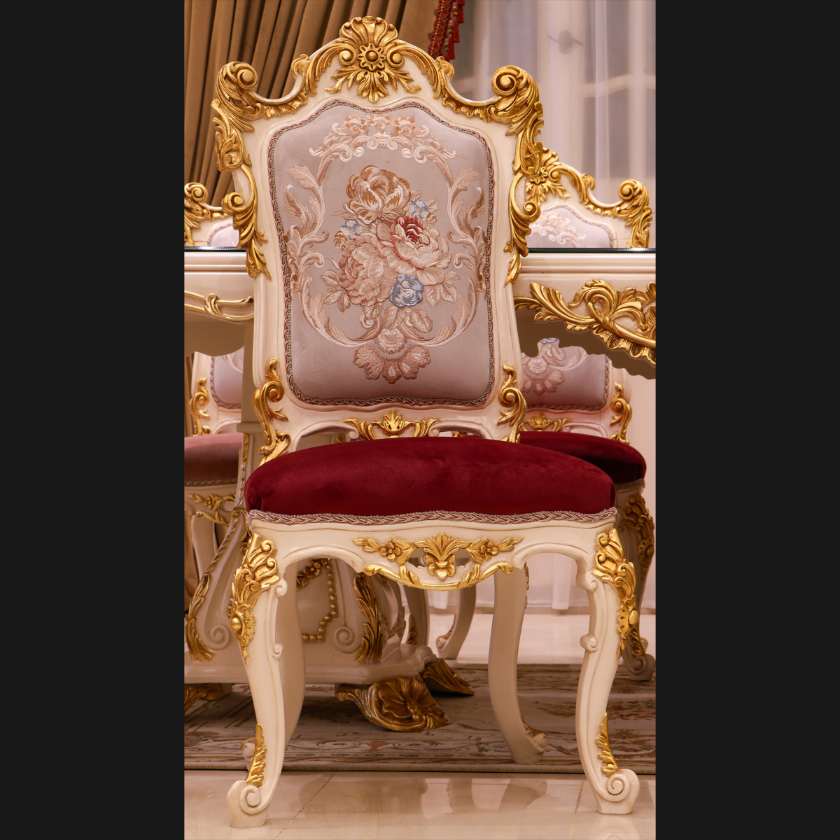 Handmade Bellona White Side Chair