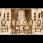 7pcs Handmade Bellagio Gold Dinning set 17
