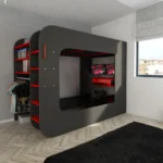 Gamer Bed Red and Black
