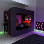 Gamer Bed Red and Black