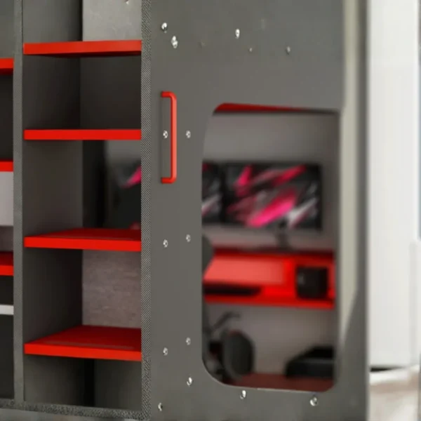 Gamer Bed Red and Black