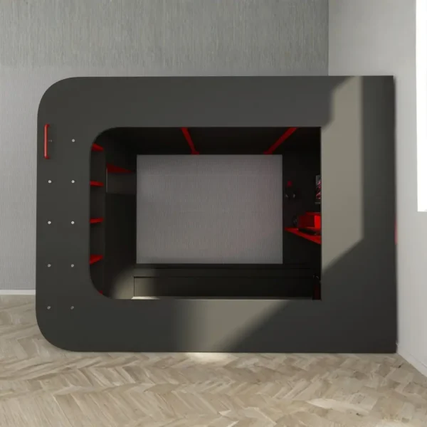 Gamer Bed Red and Black