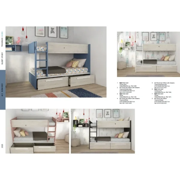 4.0 Reversible Bunk bed 200cm
