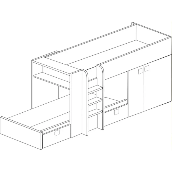 Bo1 Reversible Bunk Bed 200cm